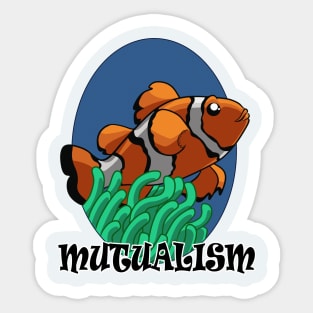 Clownfish anemone mutualism Sticker